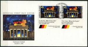  Marshall various island * FDC First Day Cover 1990 year * free shipping *L-636