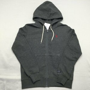 【送料無料】【新品】US.POLO ASSN レディースパーカージャケット（裏毛素材）　　M　　チャコールグレー★21216