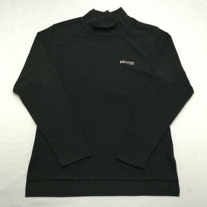 【送料無料】【新品】Kaepa レディース長袖Ｔシャツ（微起毛素材 ストレッチ素材 ハイネック UVカット）　　L　　ブラック★473134