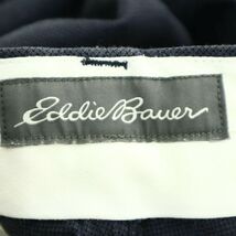 Eddie Bauer エディーバウアー 春夏 麻 リネン&コットン★ ストレート スラックス パンツ Sz.30 メンズ ネイビー アウトドア　A3B00905_2#P_画像7