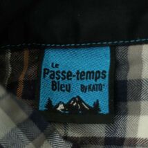 Le Passe-temps Bleu by KATO` パストンブルー カトー 長袖 ボタンダウン チェック シャツ Sz.M メンズ 自転車 サイクリング　A3T01276_2#C_画像5