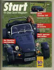 【b5740】(本国オペル広報誌) 93/2 start - DAS OPEL-MAGAZIN／イルムシャーロードスター77、アストラキャラバン(アストラワゴン)16V、...