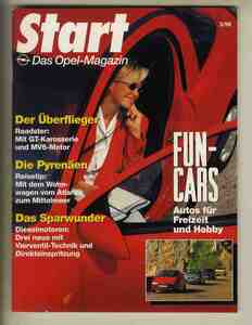 【b5741】(本国オペル広報誌) 96/3 start - DAS OPEL-MAGAZIN／アストラ天然ガス車、オペルmaxx、オペルGTロードスター、...