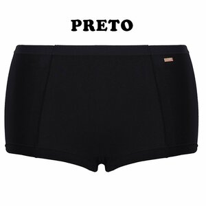 ボクサーショーツ 下着 パンツ レディースショーツ 美尻 ブラジリアンカット　LLサイズ　ブラック(Preto) 40356