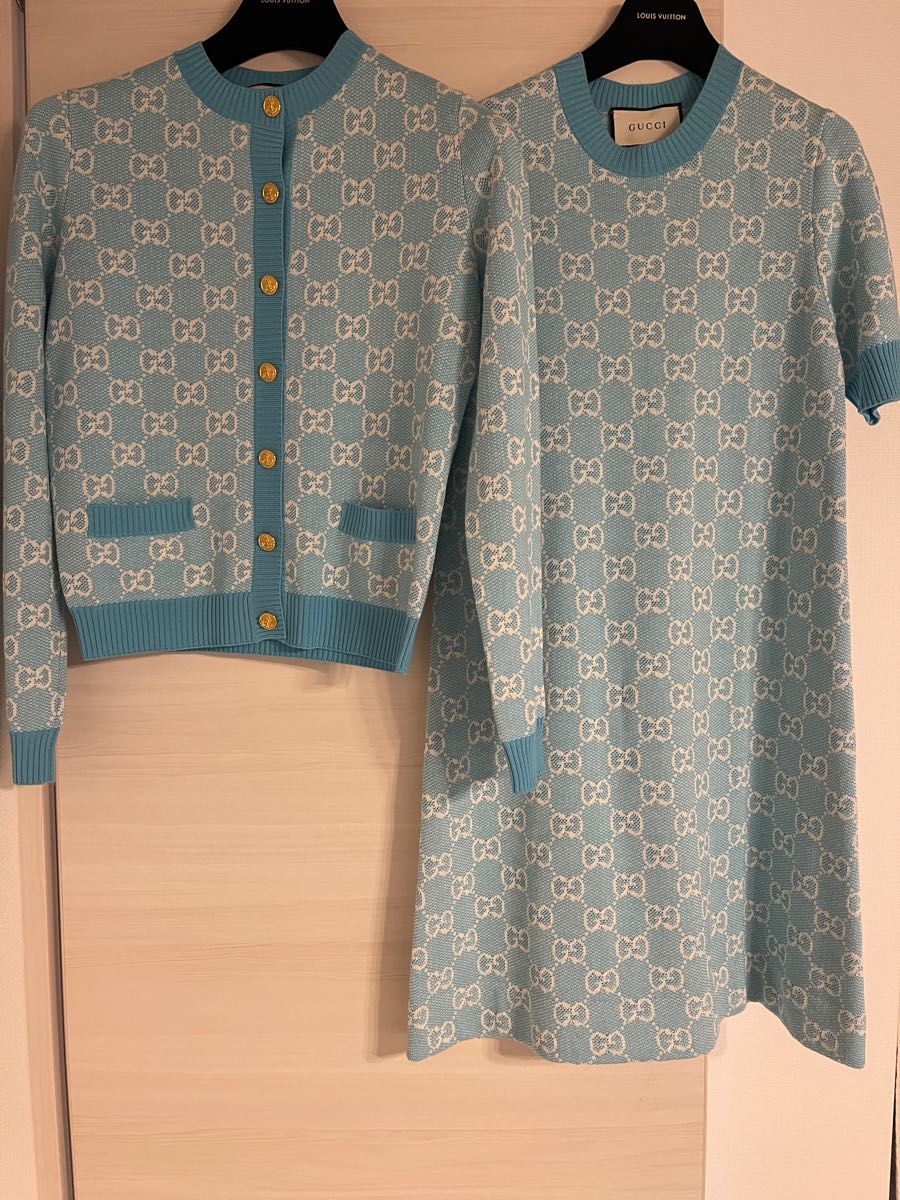 超美品】GUCCI ゴースト ダイヤモンド GG ニット Mサイズ