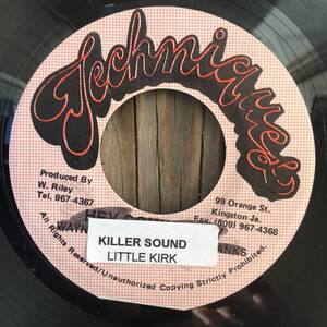 ★送料込み！Mid80's ”Rebel Teng (=Sleng Teng)” riddim！Sound Killa【Little Kirk - Killer Sound (Kill A Sound)】7inch Techniques