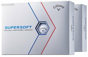 ★キャロウェイ★2023モデル★SUPERSOFT ボール★ホワイト★２ダース★日本正規品★