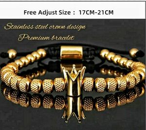 【新品 未使用 業務包装済】 crown design Premium bracelet ブレスレット