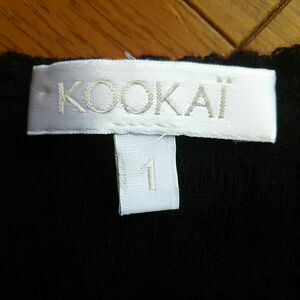 カットソー クーカイ KOOKAI ブラック レース