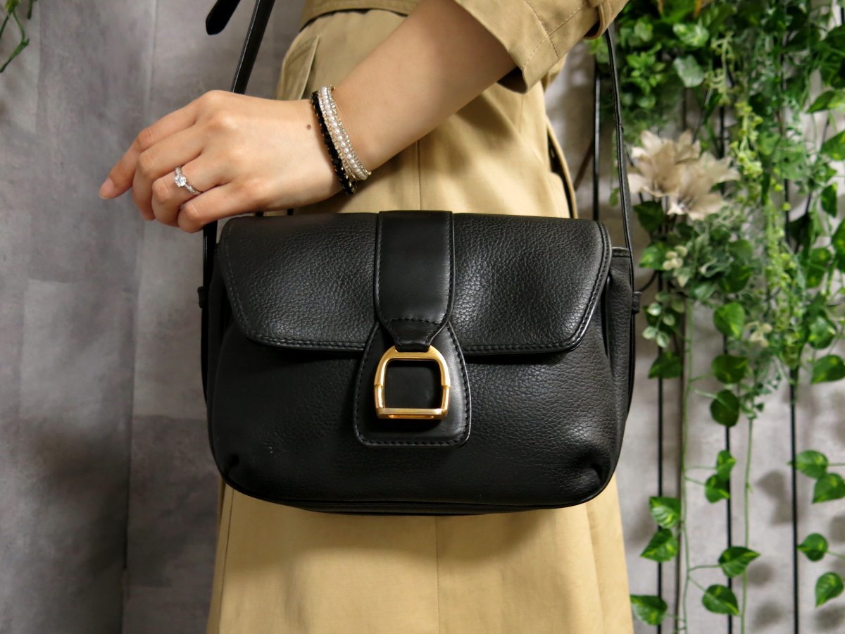 T1354 美品☆ オールドグッチ GUCCI ハンドバッグ レザー ブラウン