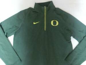 激レア Nike製 機能素材【DRI FIT】 USカレッジ オレゴン大学ダックス【OREGON DUCKS】ハーフジップ式ジャケットUS XLサイズ