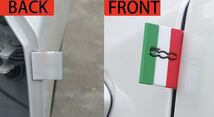 簡単カスタム●フィアット 500 イタリア国旗 エンブレム ドア ステッカー ワンポイントドレスアップ 防水 FIAT 汎用品_画像6