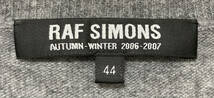 RAF SIMONS 2006-2007AW セーター 44/ラフシモンズ/Vネック ニット トップス/R 刺繍ロゴ Made in Belgium 希少アーカイブ メリノウール_画像9