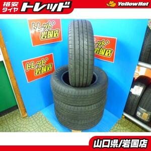 送料無料 中古 夏タイヤ ダンロップ エナセーブ RV504 215/65R15 96H ４本セット エスティマ グランドハイエース ビアンテ アリスト