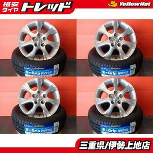 送料無料 中古 ホイール 新品 サマータイヤ トヨタ VOXY純正 16インチ 6.0J +50 5H114.3 グッドイヤー E-Grip RVF02 205/60R16 伊勢