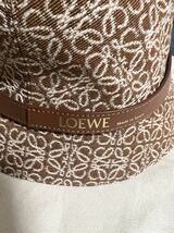 確実正規品　一点もの　新品　LOEWE ロエベ アナグラム コットン　バケット　ハットサイズ　57cm 帽子_画像3