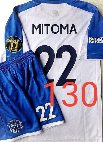 三笘 ブライトン 130 子供 ユニフォーム サッカー プレミア 新品タグ付 上下 三苫 ヨーロッパリーグ仕様