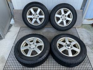 GIRO 205/65R15 6J+48 ５穴 PCD114.3 15インチ 2018、2019年製 スタッドレスタイヤホイール 4本セット 64