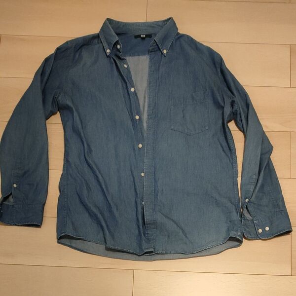 UNIQLO デニムシャツ XL 長袖シャツ