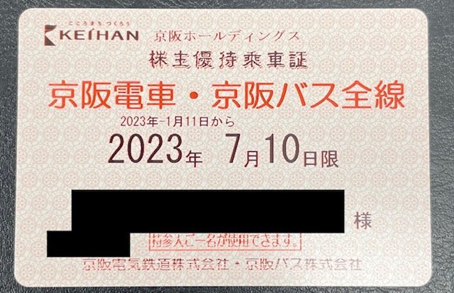 ヤフオク! -「京阪 株主優待 定期」の落札相場・落札価格