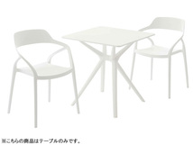 東谷 テーブル ホワイト W70×D70×H73 CL-484WH カフェ コーヒーテーブル テラス 机 四角 スクエア モノトーン メーカー直送 送料無料_画像4