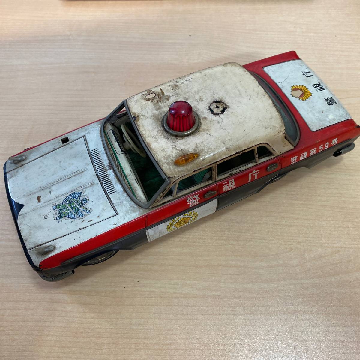 日本最大の ブリキミニカー POLICE CHIEF 2台まとめて 昭和レトロ