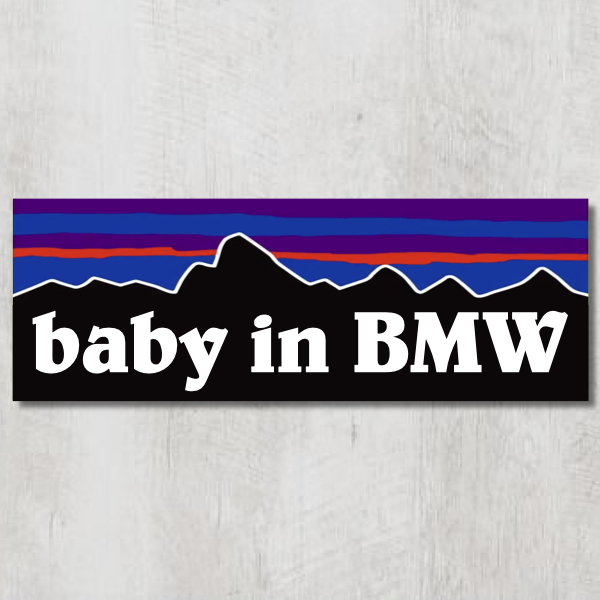 P【baby in BMW/ベビーインBMW】マグネットステッカー