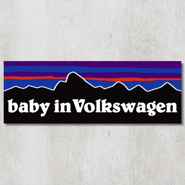 P【baby in Volkswagen/ベビーインフォルクスワーゲン】マグネットステッカー