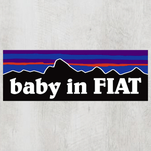 P【baby in FIAT/ベビーインフィアット】マグネットステッカー
