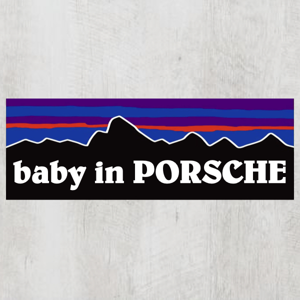 P【baby in PORSCHE/ベビーインポルシェ】マグネットステッカー