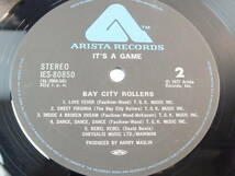 IES-80850 BAY CITY ROLLERS ベイシティローラーズ　恋のゲーム　IT'S A GAME LP レコード 【8商品以上同梱で送料無料】_画像6