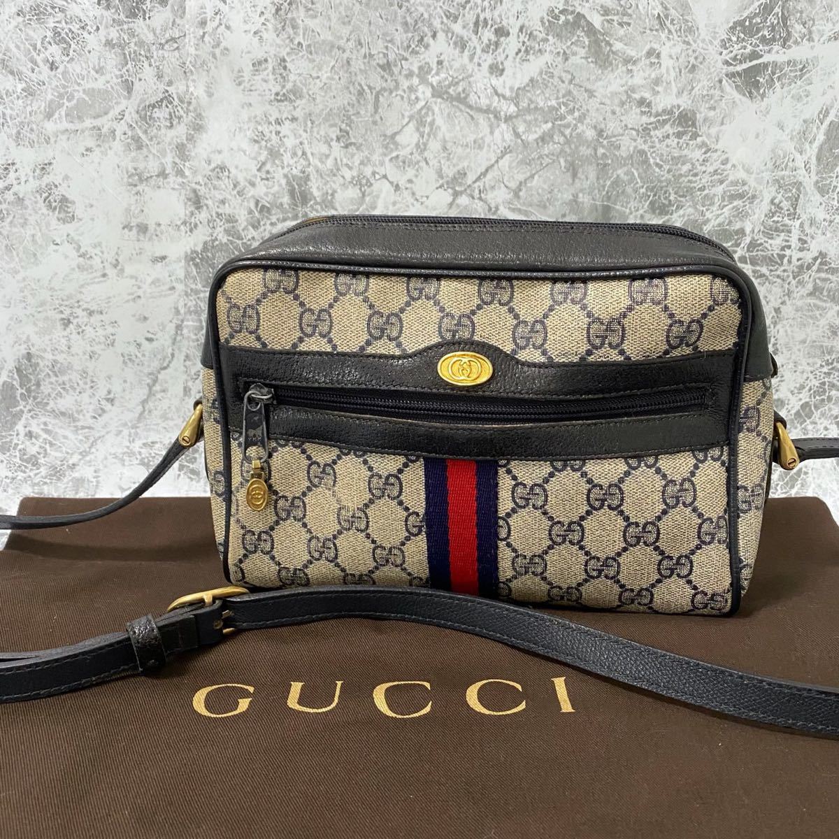 ヤフオク! -gucci オールドグッチ gg柄 シェリー ショルダーバッグの