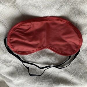  eye mask : red : unused : folding : sleeping goods : travel small articles : relaxation : postage 120 jpy 