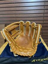 アトムズ　ジュテルレザー　アトムズ限定グラブ　限定グローブ　硬式野球　硬式グローブ　高校野球対応　ATOMS_画像4