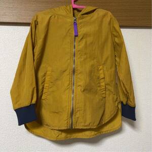 95cm nylon Parker jacket mustard outer garment Kids man postage 185 jpy 