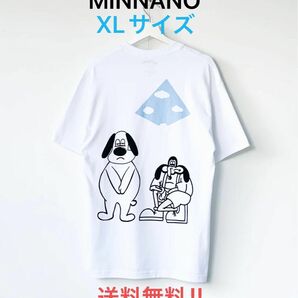 【MIN-NANO】UM DRIP TEE - WHITE XLサイズ