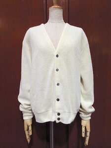 ビンテージ80's●CLASSICSアクリルカーディガン白 size M●230211m4-m-cow古着ニットセーターメンズ古着