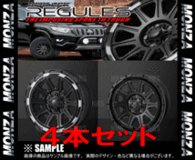 MONZA モンツァ HI-BLOCK REGULESレグルス(4本セット) 8.0J x 17 インセット+20 PCD139.7 6穴 Sブラック/Rポリッシュ(REGULES-801720-SP-4S_画像3