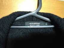 バーバリーブラックレーベル カーディガン セーター ダッフルニット BURBERRY BLACK LABEL L 3 中古格安 廃番 防寒着 黒 MENS フォーマル_画像6