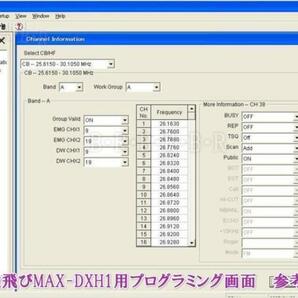 DXH1-過激飛びMAX 専用プログラミングケーブル 新品 / 25.615～30.105MHz オールモード 送受信！60W ワイドバンド HF 無線機 モービル機 にの画像3