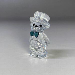 スワロフスキー SWAROVSKI BEAR クマ 熊 帽子を被る 置物 ハット くま インテリア クリスタルガラス