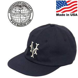 Cooperstown Ball Cap (クーパーズタウンボールキャップ) NYCC1947 ニューヨーク キュウバーンズ 1947年モデル NAVY NO WASH アメリカ製 CT