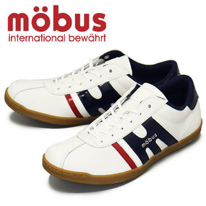 mobus (モーブス) M-2102T-1031 NEW MUNDEN ニューミュンデン レザースニーカー WHT/NAVY MBS006 41