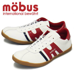 mobus (モーブス) M-2102T-1093 NEW MUNDEN ニューミュンデン レザースニーカー WHT/DK.RED MBS007 41