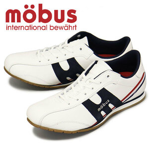 mobus (モーブス) M-2107T-1031 NEW DINKEL ニューディンケル レザースニーカー WHT/NAVY MBS008 40