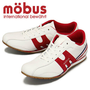 mobus (モーブス) M-2107T-1044 NEW DINKEL ニューディンケル レザースニーカー WHT/RED MBS009 44