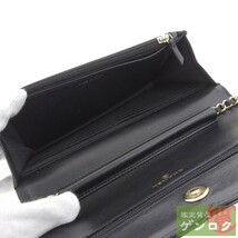 【中古】CHANEL シャネル ショルダーバッグ マトラッセ チェーンショルダー チェーンウォレット ブラック レザー 29番台【質屋】_画像2