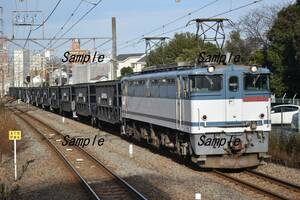 【鉄道写真】EF65 2069牽引　5764レ　石炭返空　＠川崎新町　L版　(商品番号156)