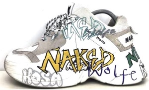 【HK4S/2023/0203】◎NAKED WOLFE◎Titan Graffiti Sneakers◎Chunky◎41◎2021年12月10日発売◎