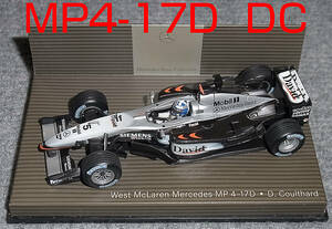 ベンツ別注 1/43 マクラーレン MP4-17D クルサード 2003 McLaren MERCEDES MP4/17D DC